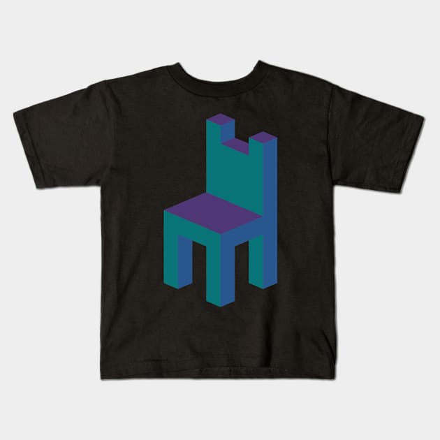 Isometric simple chair Kids T-Shirt by AdiDsgn